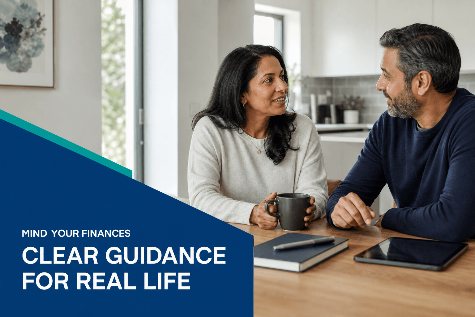 A calm, modern setting for making everyday financial decisions